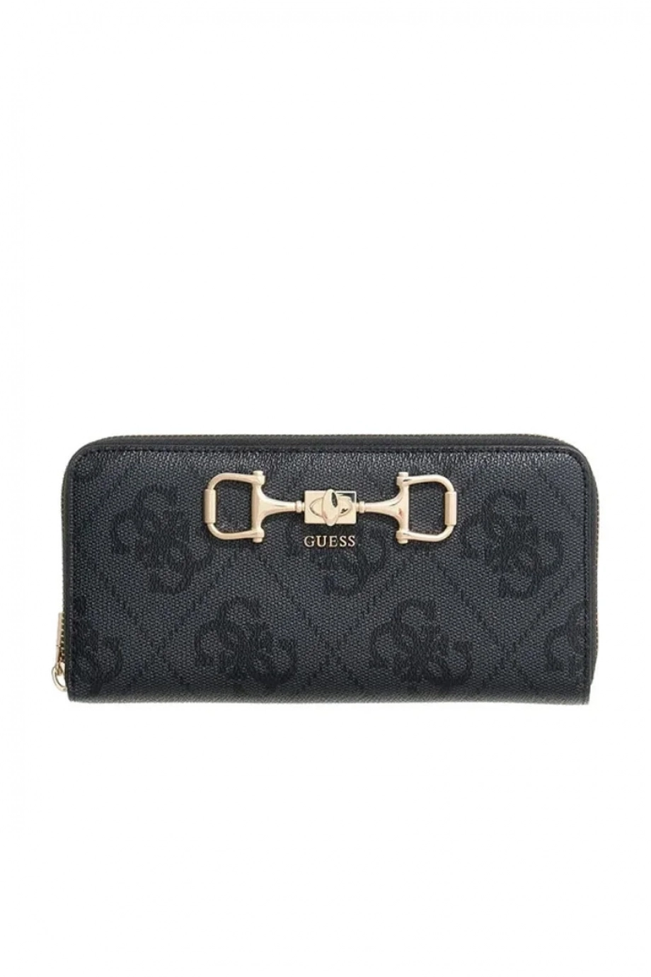 Guess Janie Logolu Büyük Boy Fermuarlı Kadın Antrasit Cüzdan SWOS9924146-CLO