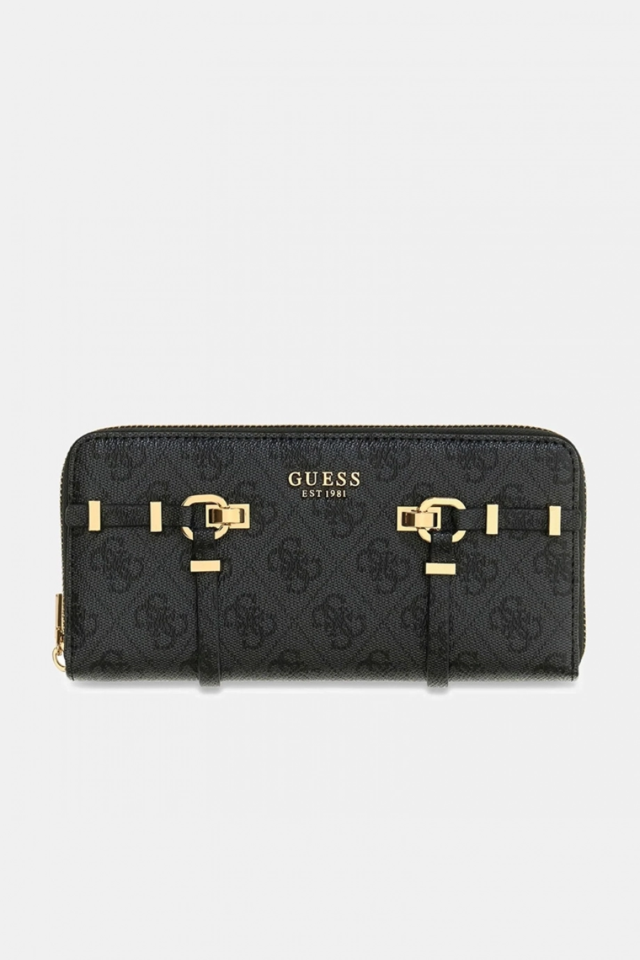 Guess Leona Logolu Büyük Boy Fermuarlı Kadın Antrasit Cüzdan SWSG9917146-CLO