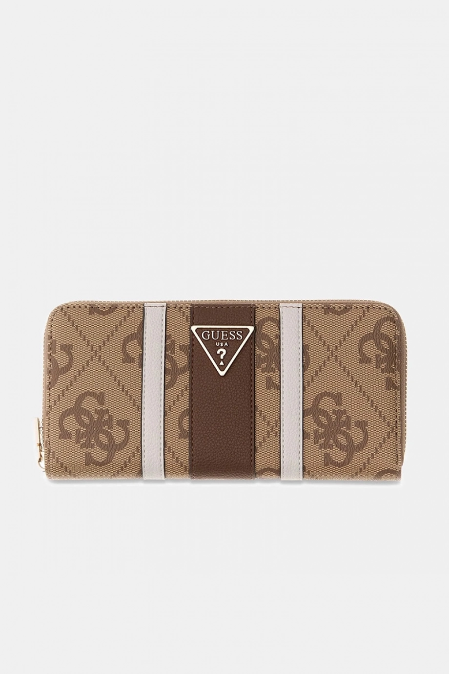 Guess Laurel II Büyük Boy Fermuarlı Kadın Kahverengi Cüzdan SWSS7459146-LGW