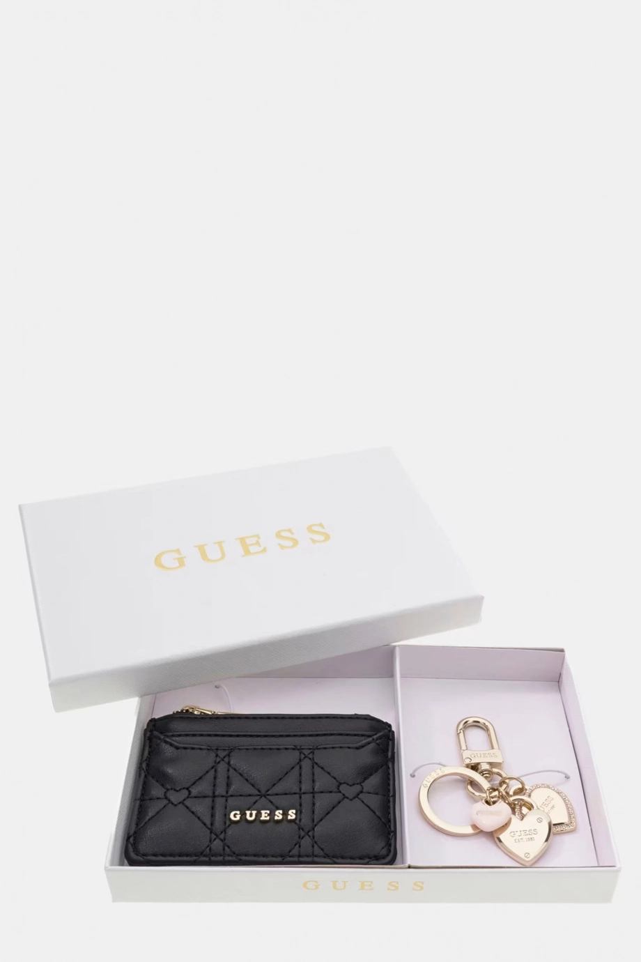 Guess Hediyelik Kartlık ve Anahtarlık Kadın Siyah Kutu Seti GFBOXWP6202-BLA