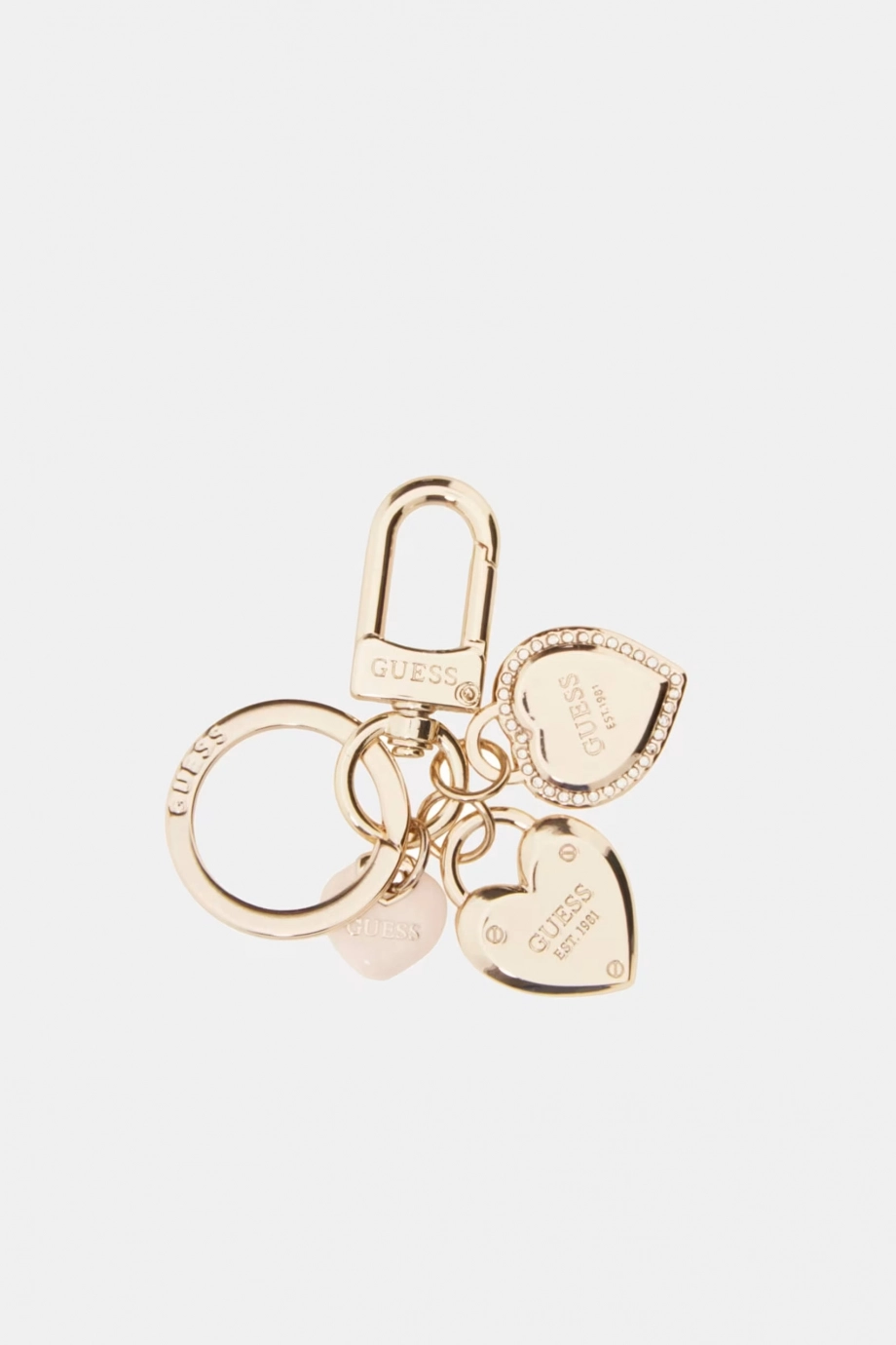 Guess Hediyelik Kartlık ve Anahtarlık Kadın Krem Kutu Seti GFBOXWP6202-STO