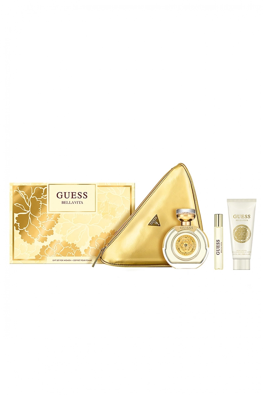 Guess GU Bella Vita 100ML EDP + 15ML TS + 100ML BL 25 + POUCH 25