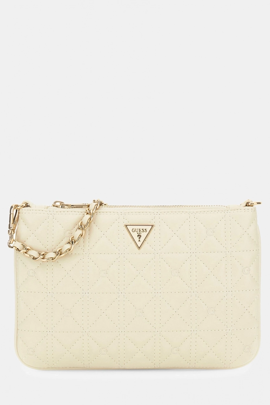 Guess Düz Tasarım Kadın Krem Clutch PW7568P6274-STO