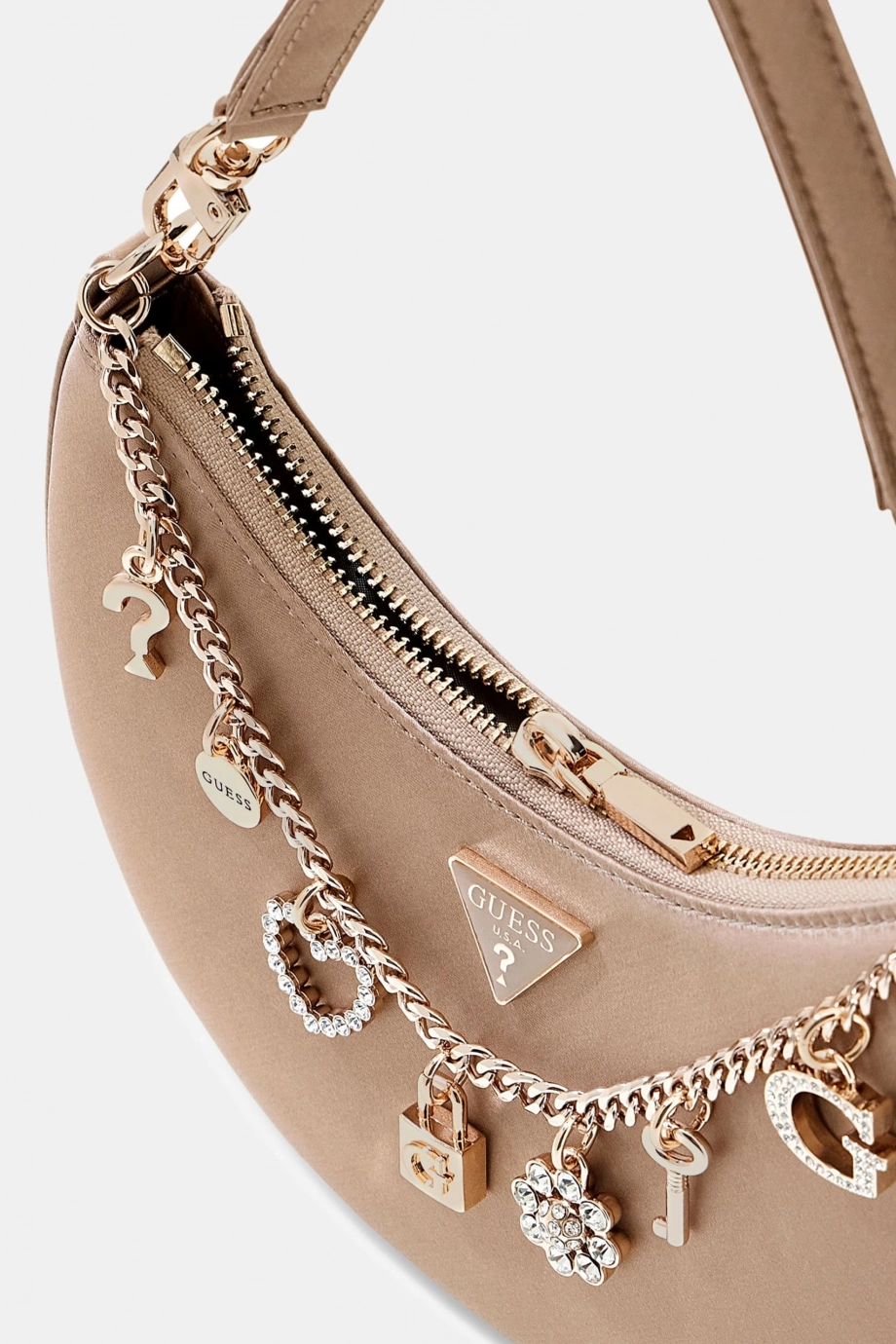 Guess Tasmin Lüks Kadın Omuz Kadın Ekru El Çantası HWES9931720-CHA