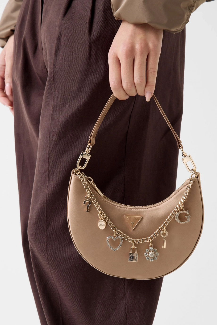 Guess Tasmin Lüks Kadın Omuz Kadın Ekru El Çantası HWES9931720-CHA