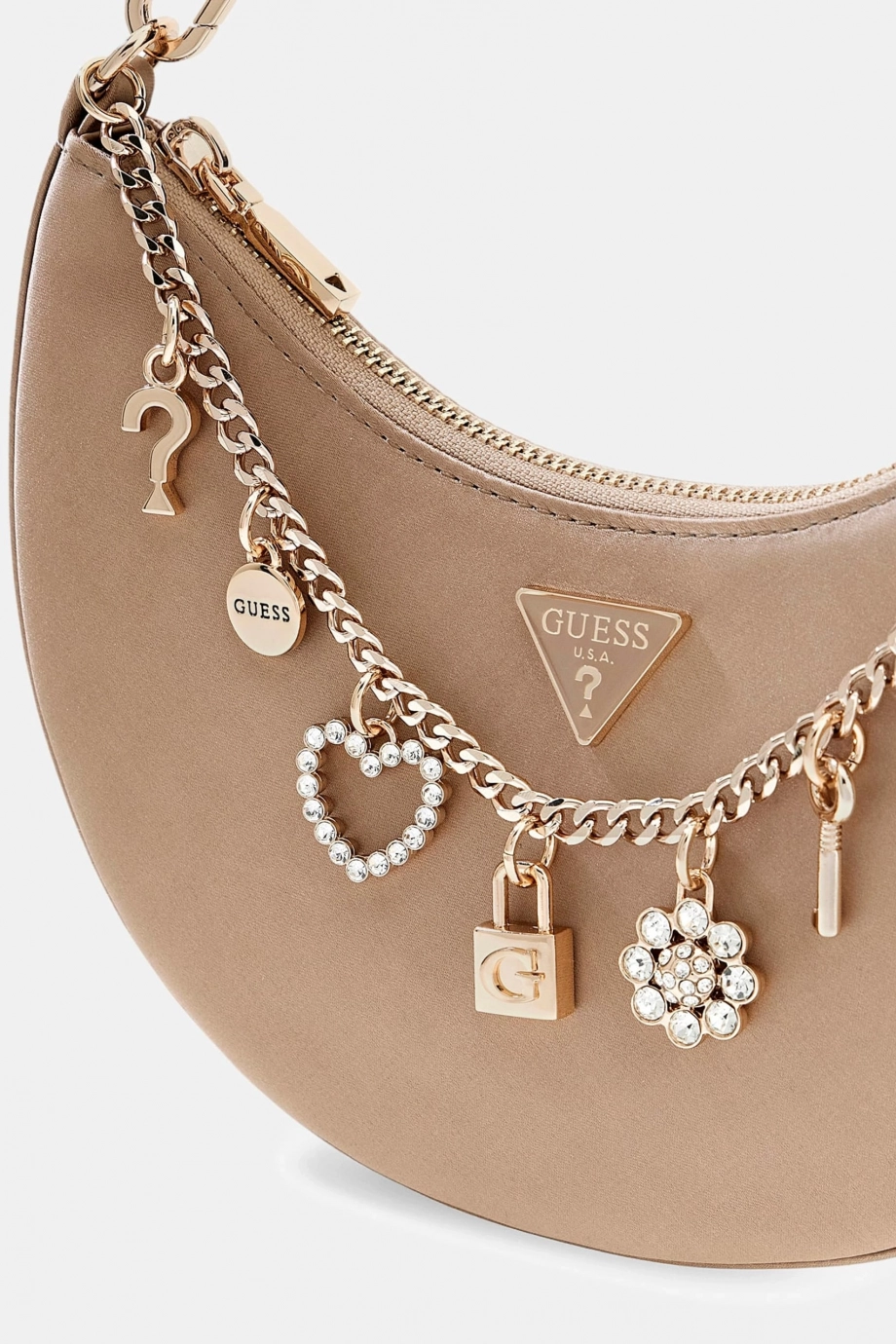 Guess Tasmin Lüks Kadın Omuz Kadın Ekru El Çantası HWES9931720-CHA