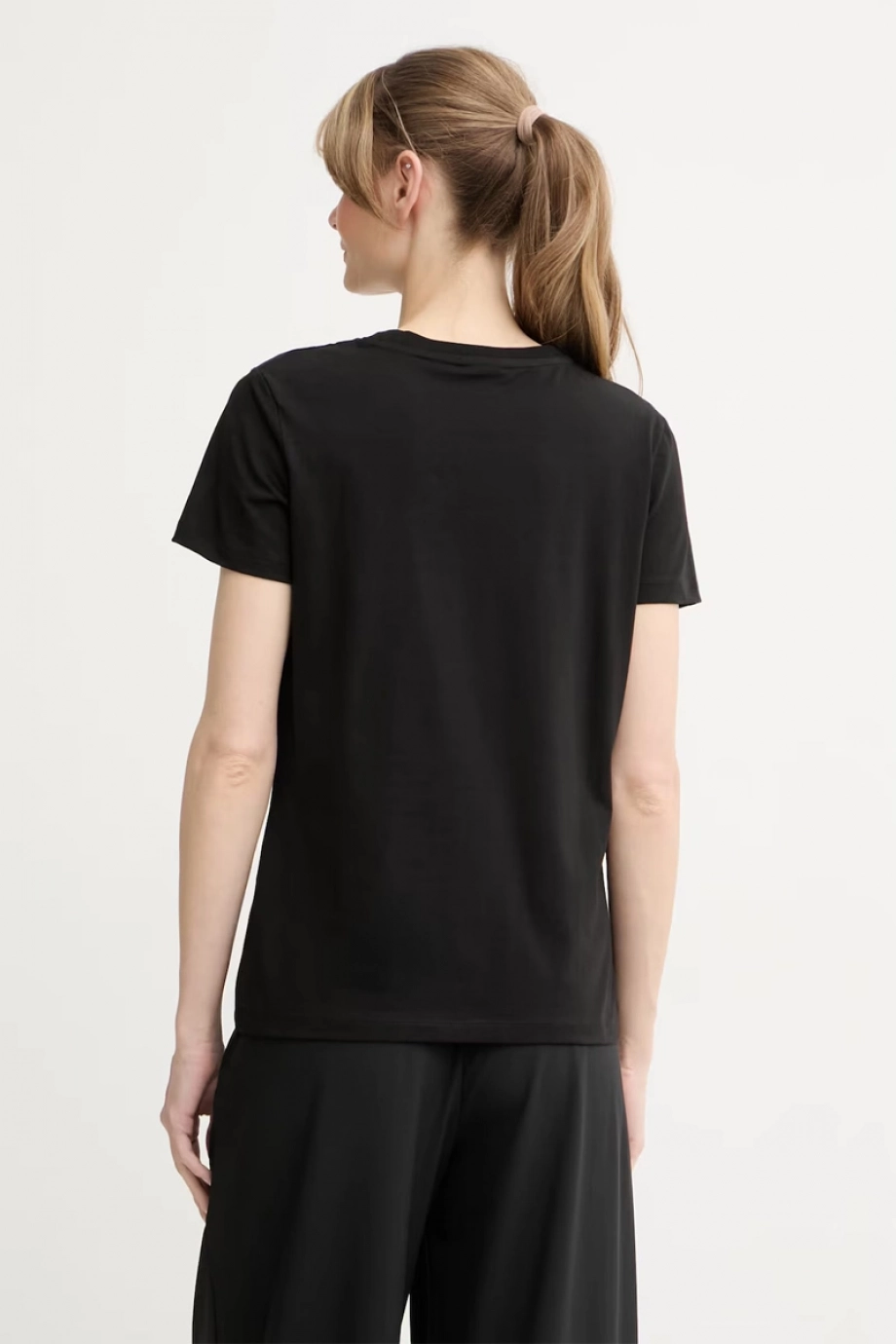 Guess Romy Regular Fit Kadın Siyah T-shirt V6GI12K3325-JBLK