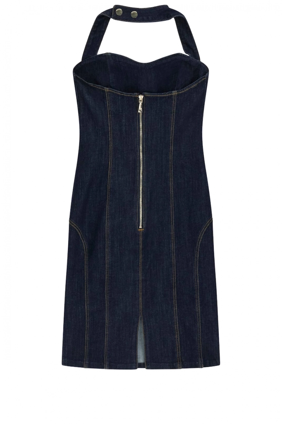 Alisa Kadın Modal Karışımlı Denim Elbise