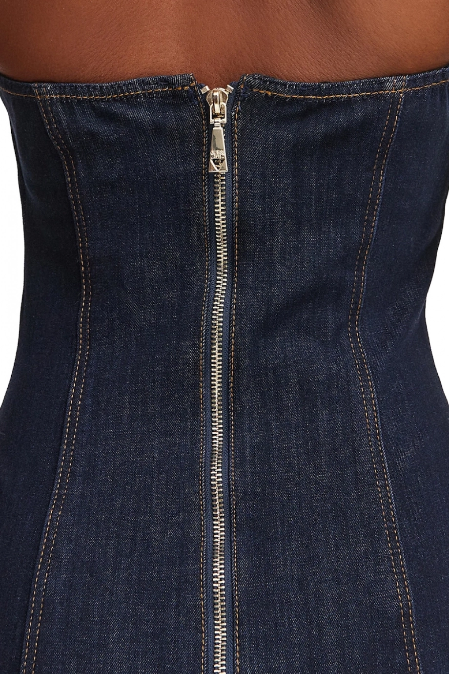 Alisa Kadın Modal Karışımlı Denim Elbise