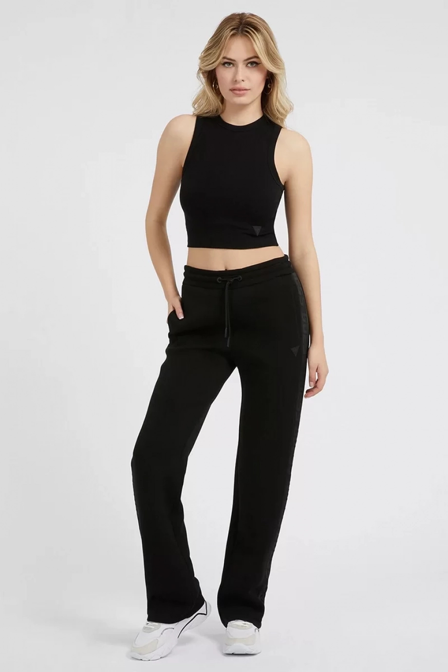 Guess BRENDA SCUBA STRAIGH Kadın Siyah Eşofman Altı V3RB21K7UW2-JBLK
