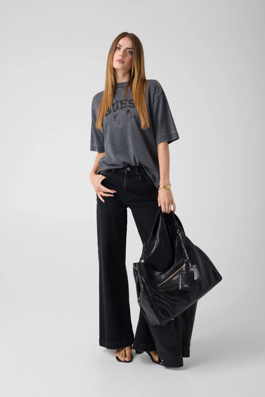 Burnout Kadın Oversize Fit T-Shirt