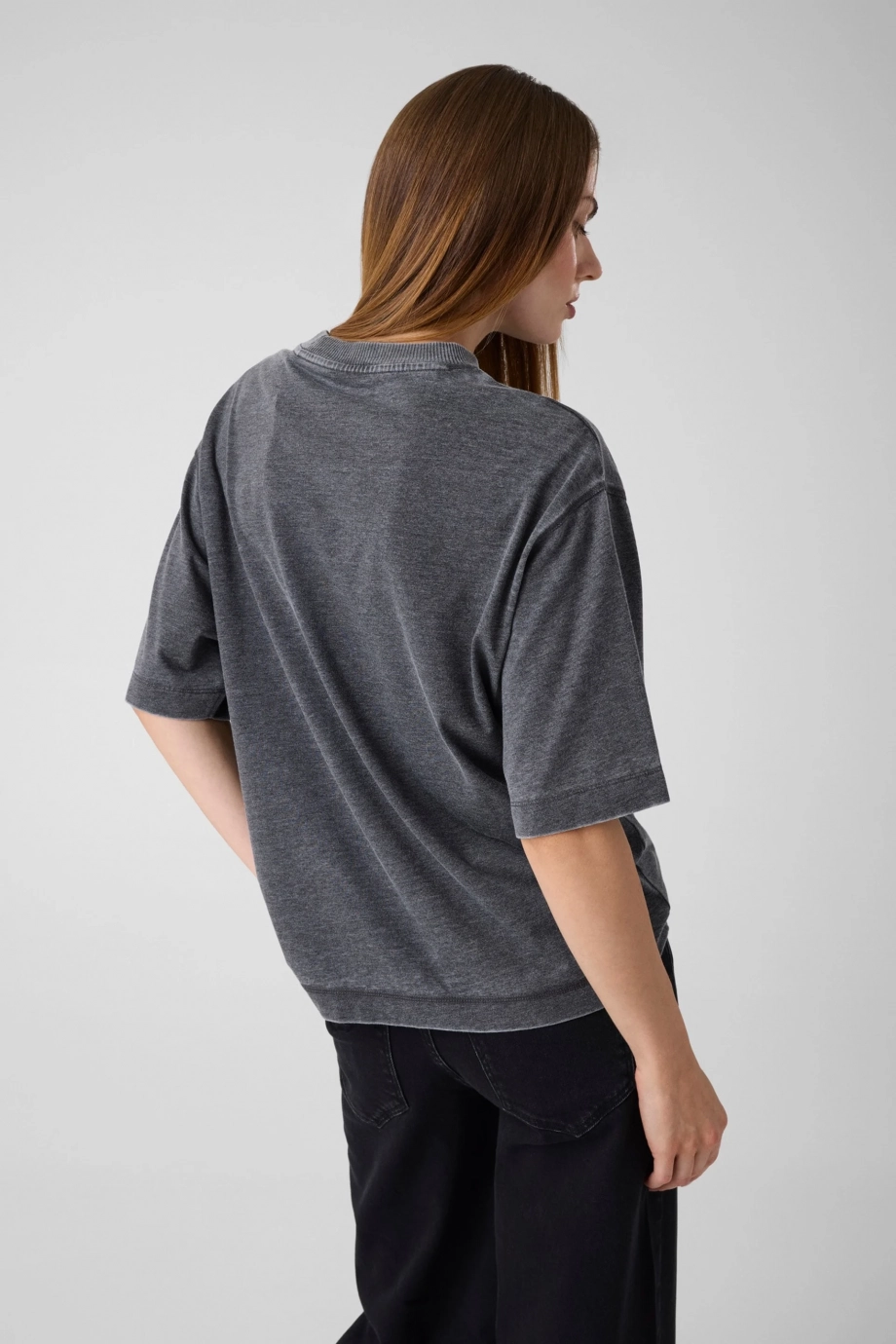 Burnout Kadın Oversize Fit T-Shirt