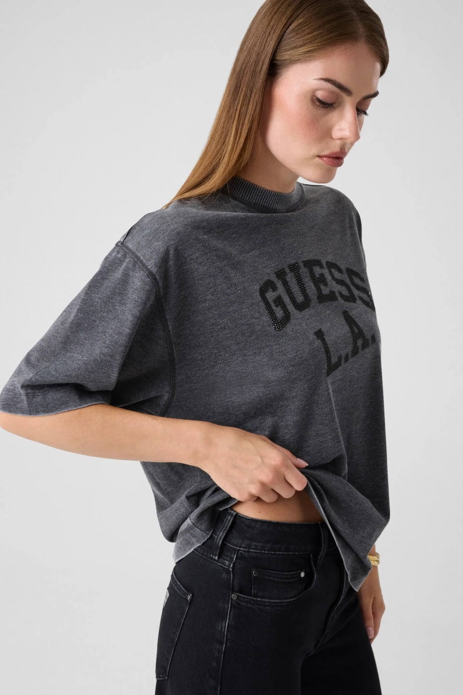 Burnout Kadın Oversize Fit T-Shirt