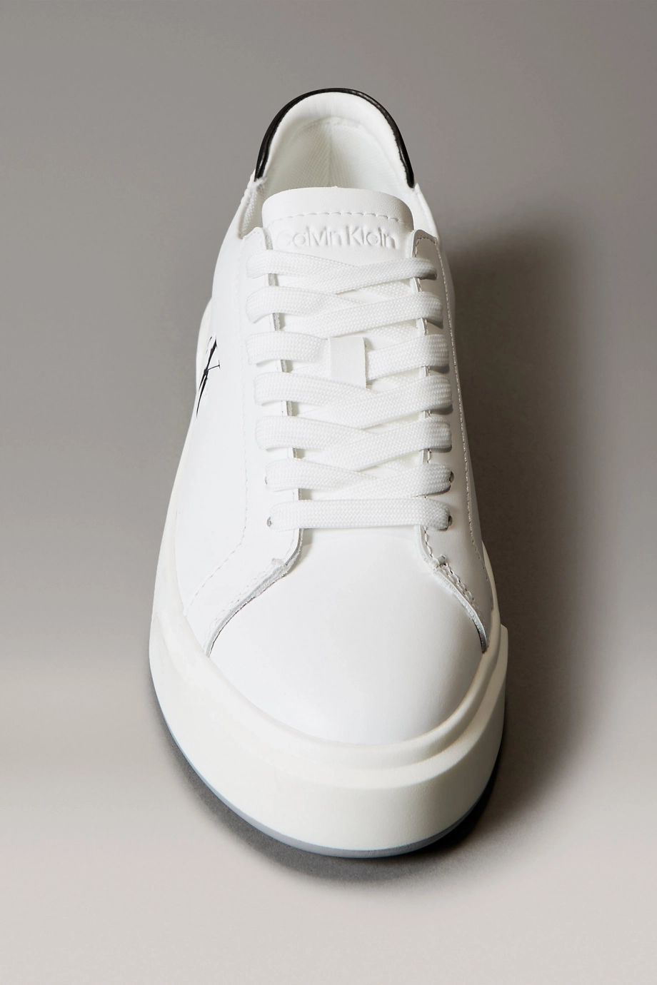 Calvin Klein Basket Cupsole Bağcıklı Deri Çok Renkli Kadın Beyaz Sneaker YW0YW01945-01W
