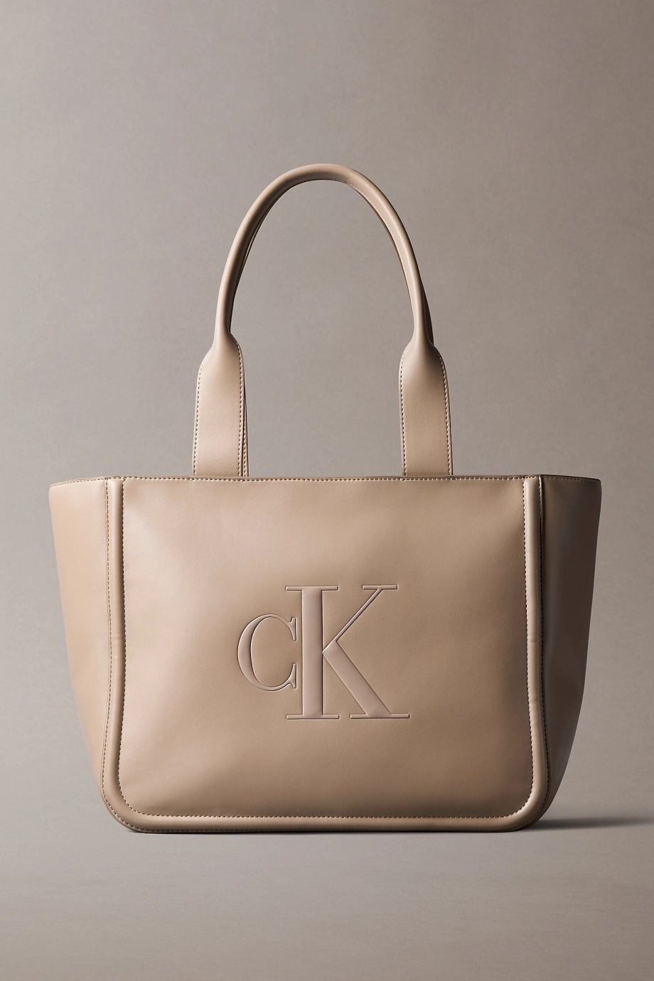 Calvin Klein Bold CK Orta Boy Kadın Kahverengi El Çantası LV04F3218G-VFU