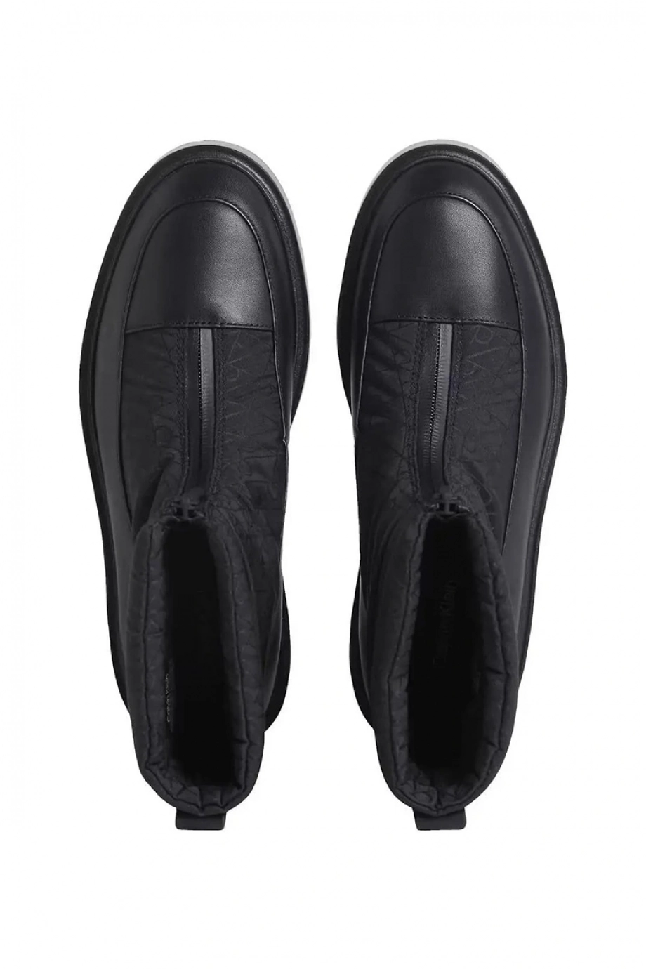 Calvin Klein Concave Welt Naylon Tamamı Baskılı Kadın Siyah Bot YW0YW02073-BEH