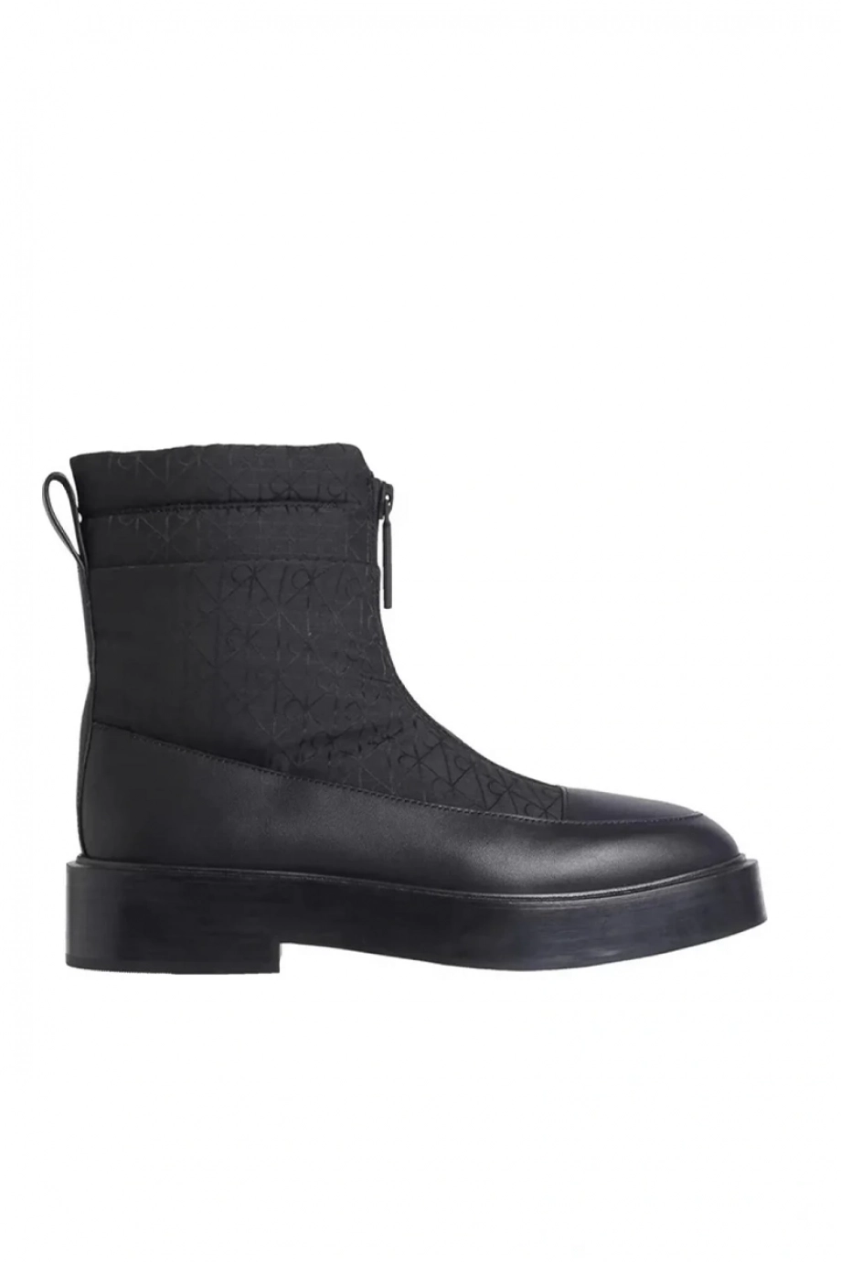 Calvin Klein Concave Welt Naylon Tamamı Baskılı Kadın Siyah Bot YW0YW02073-BEH