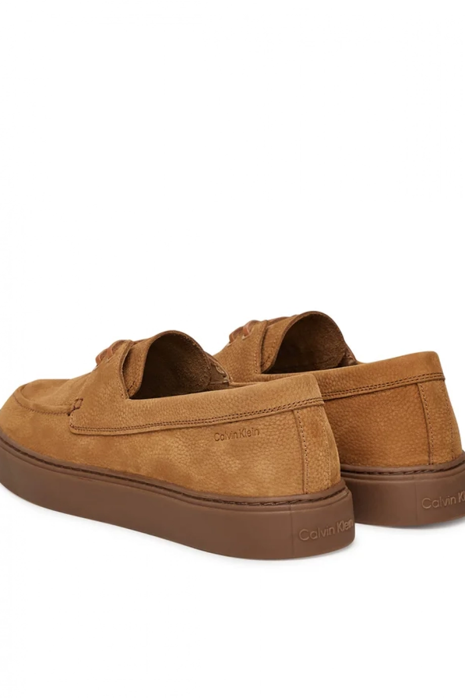 Calvin Klein Erkek Hibrit Bağcıklı Tekne Kahverengi Loafer HM0HM01892-GCX