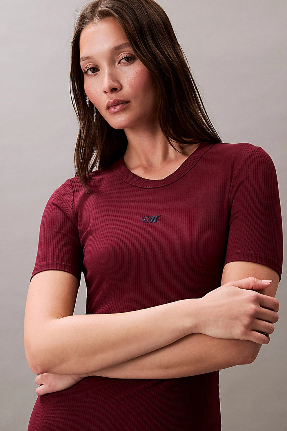 Calvin Klein Rib Kadın Kırmızı Elbise LV044C902G-VLP