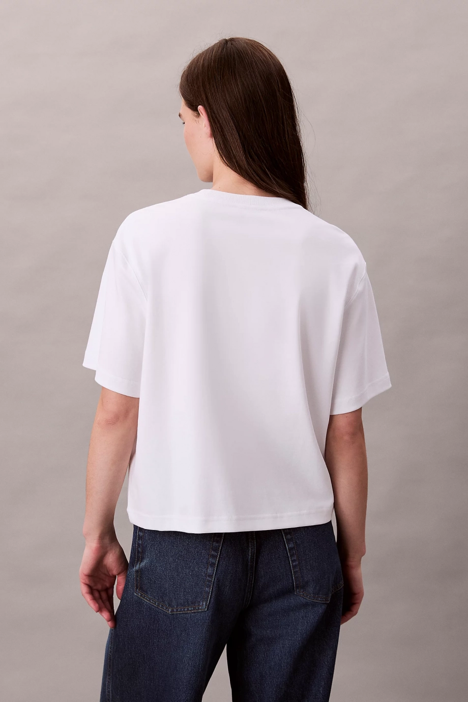 Calvin Klein Kısa Kollu 2 Renkli 3D Nakışlı Logolu Kadın T-shirt LV047D205G-YAA