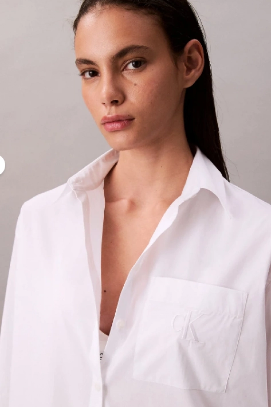 Calvin Klein Kadın Beyaz Gömlek