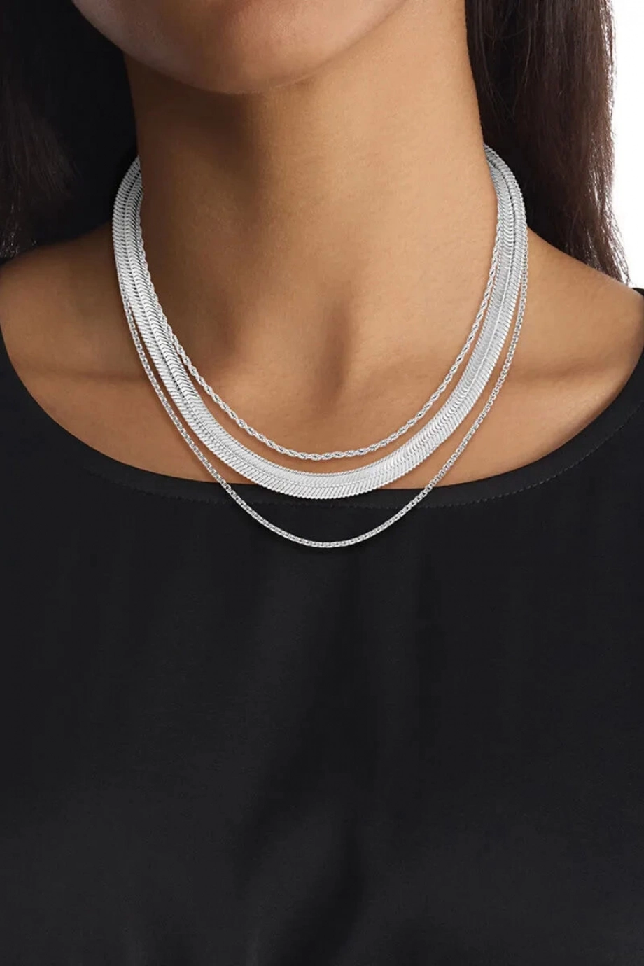 Calvin Klein CKJ35000626 Kadın Metalik Gri Kolye CKJ35000626