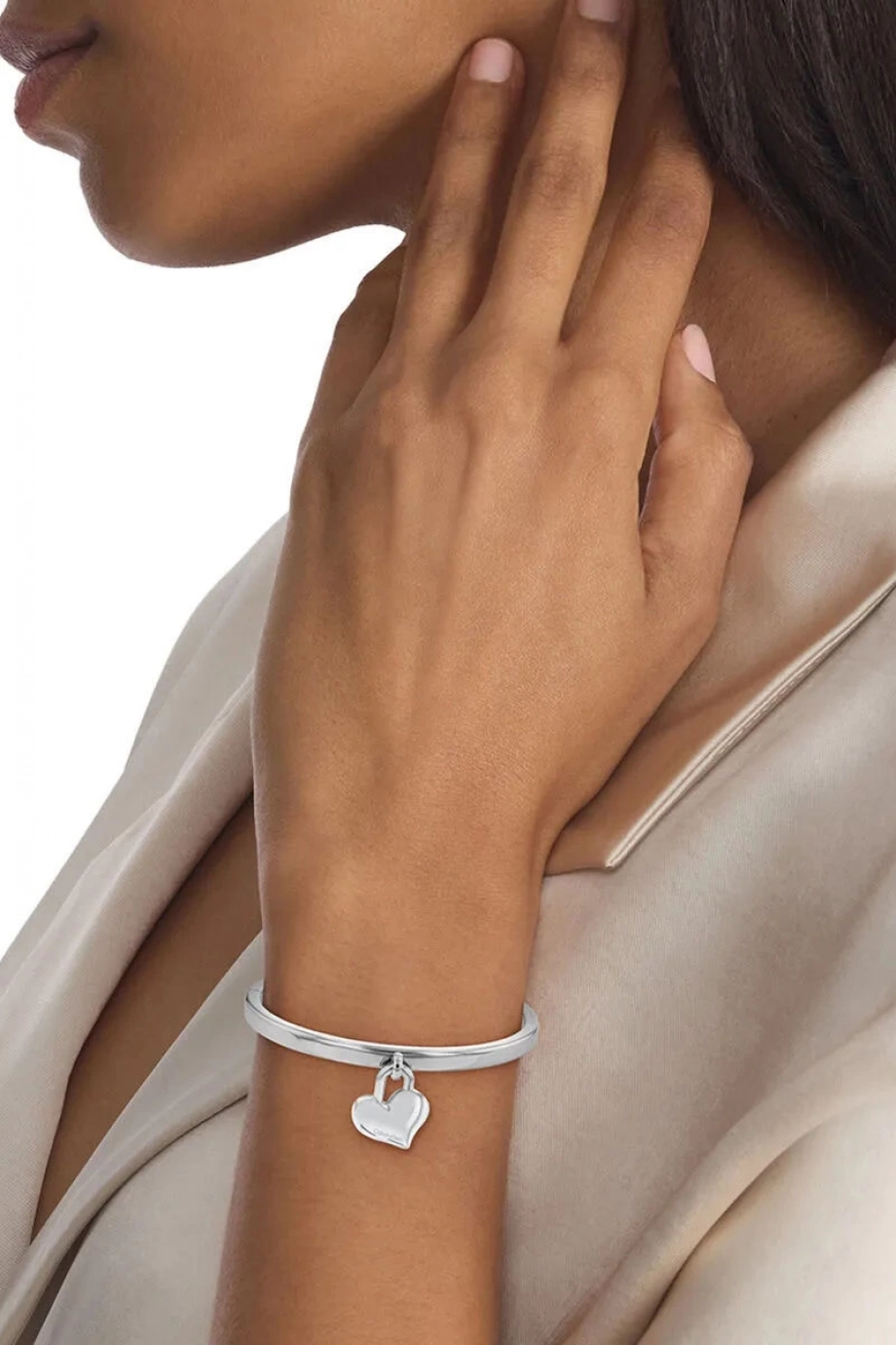 Calvin Klein CKJ35000598 Kadın Metalik Gri Bileklik CKJ35000598