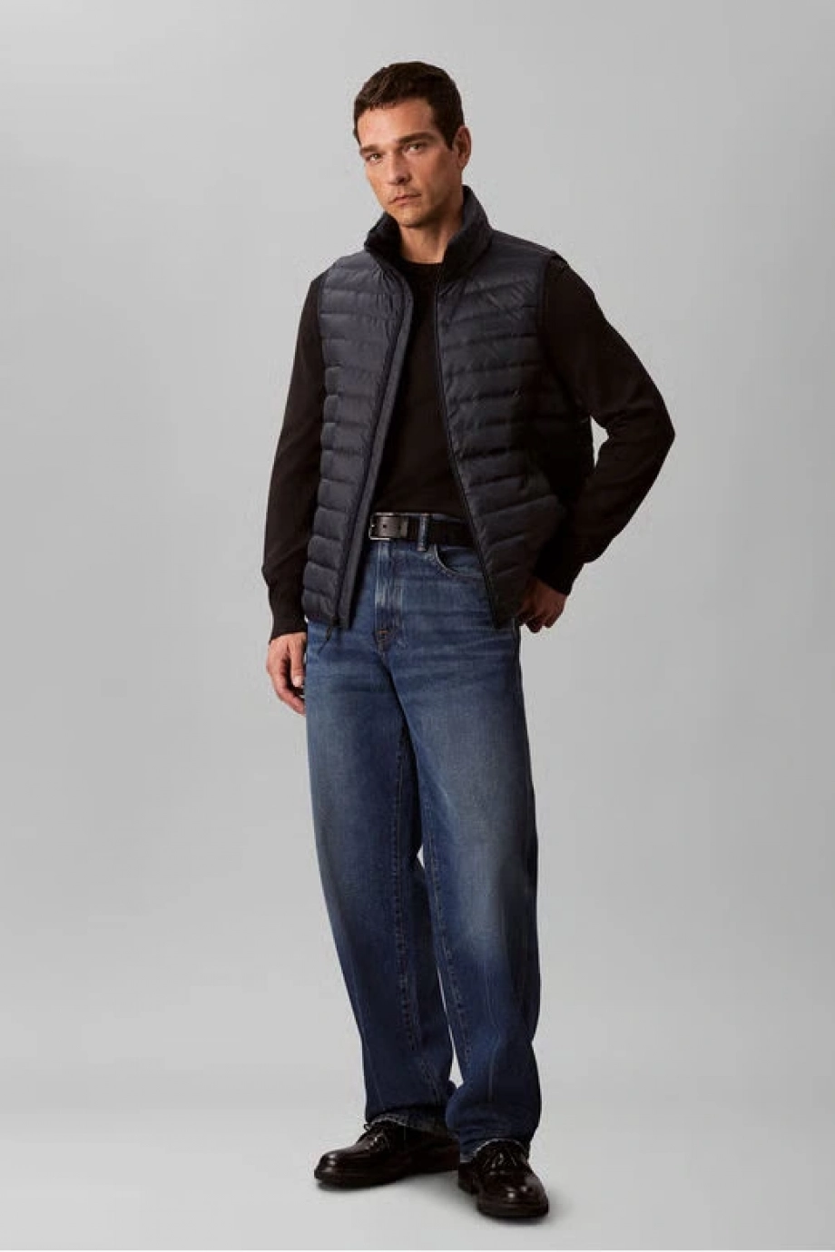 Calvin Klein Kolsuz Hafif Naylon Şişme Erkek Yelek LV04LC509G-CEF