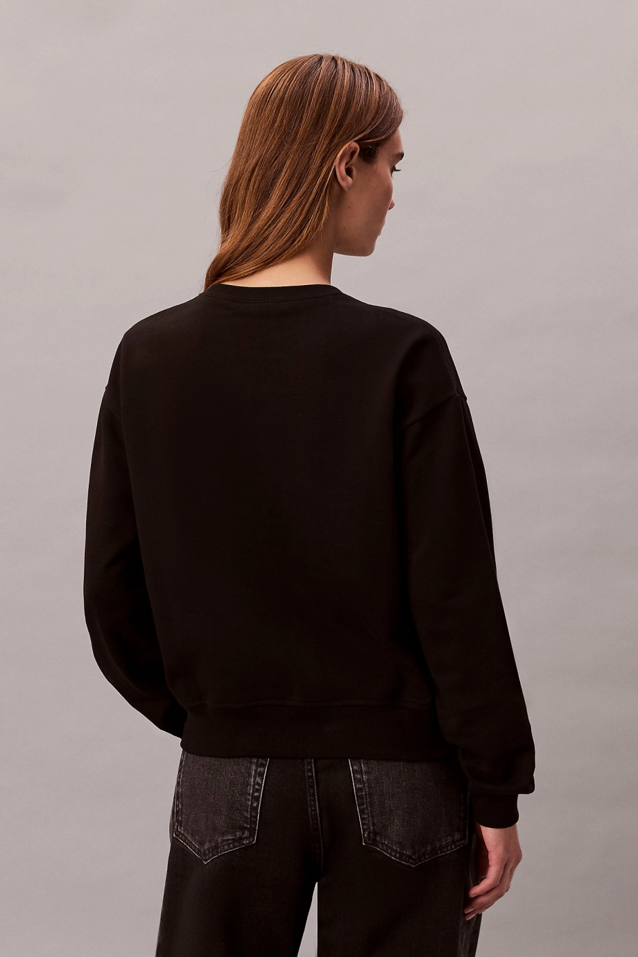 Calvin Klein LS MNLG FRNCH TRRY R Kadın  Sweatshirt  LV047B234G-UB1