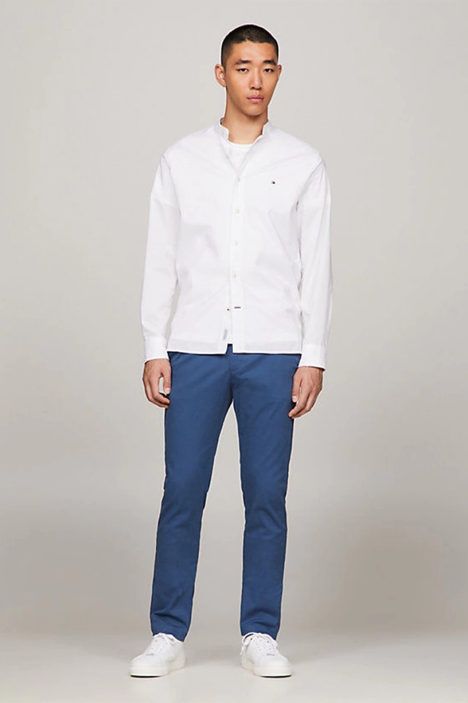 Tommy Hilfiger CHINO BLEECKER 1985 PIMA COTTON Erkek Mavi Pantolon MW0MW26619DBZ