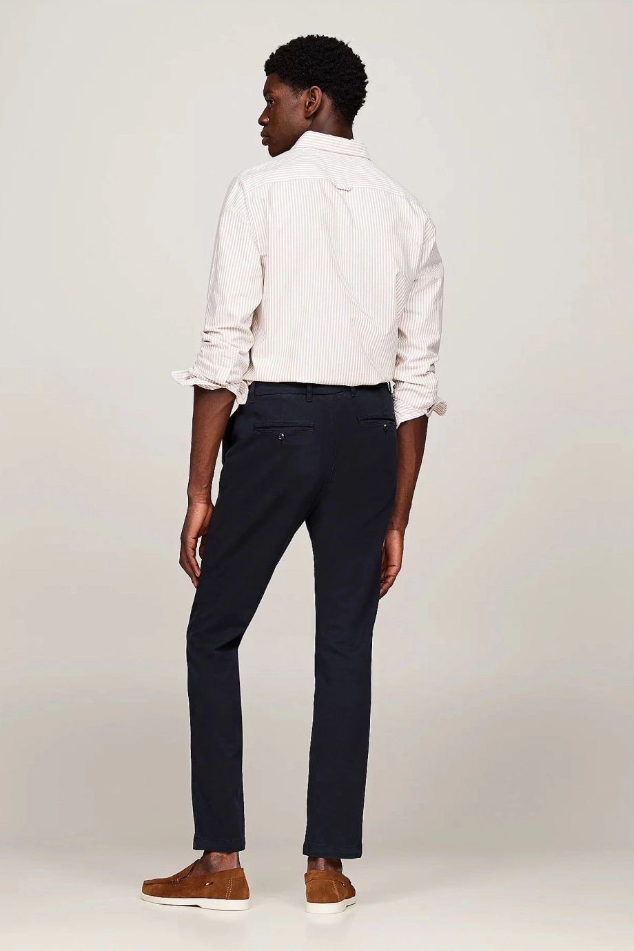 Tommy Hilfiger CHINO BLEECKER STRUCTURE GMD Erkek Lacivert Pantolon MW0MW35636DW5