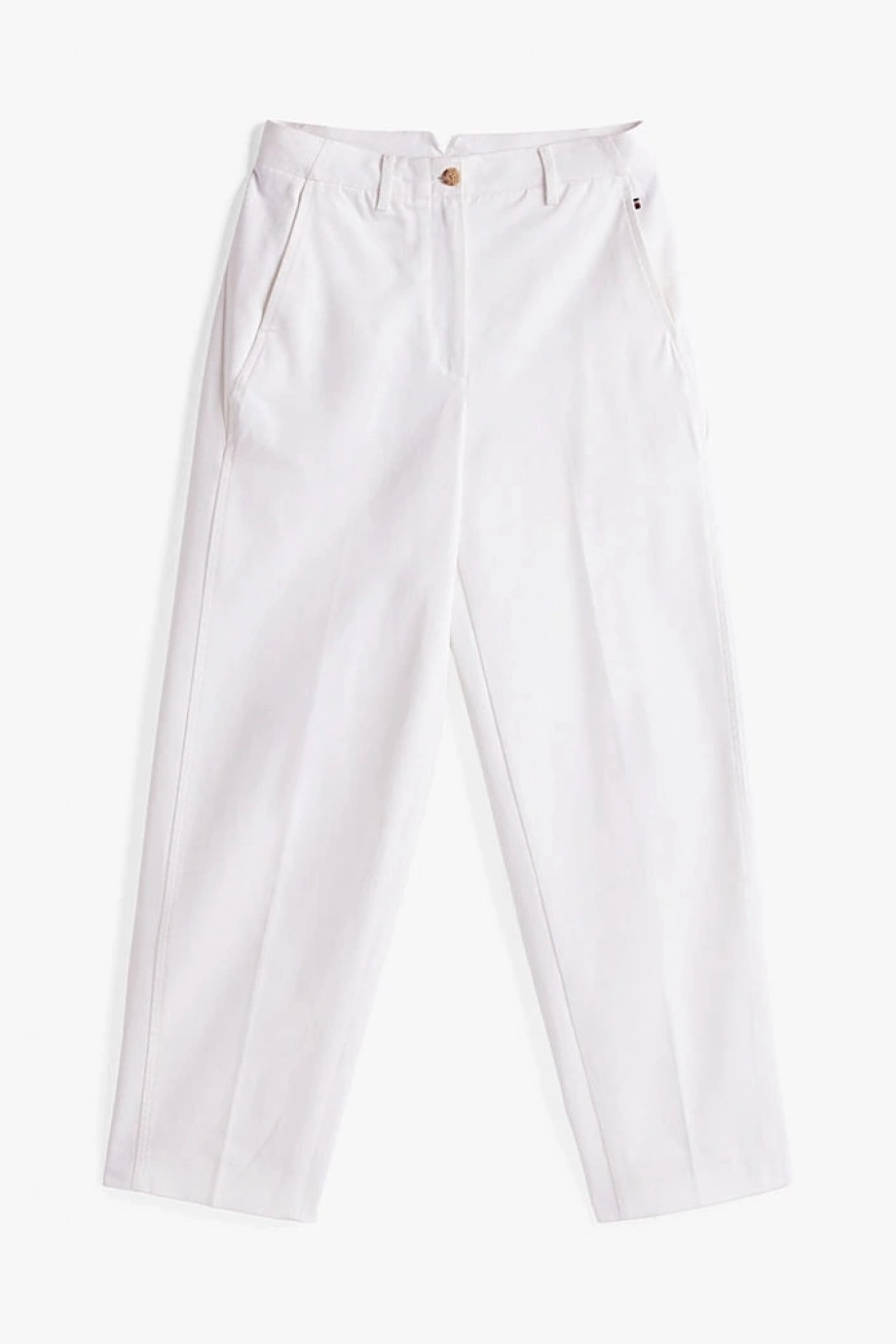 Tommy Hilfiger COTTON BARREL RELAXED STR CHINO Kadın  Pantolon WW0WW45487YCF