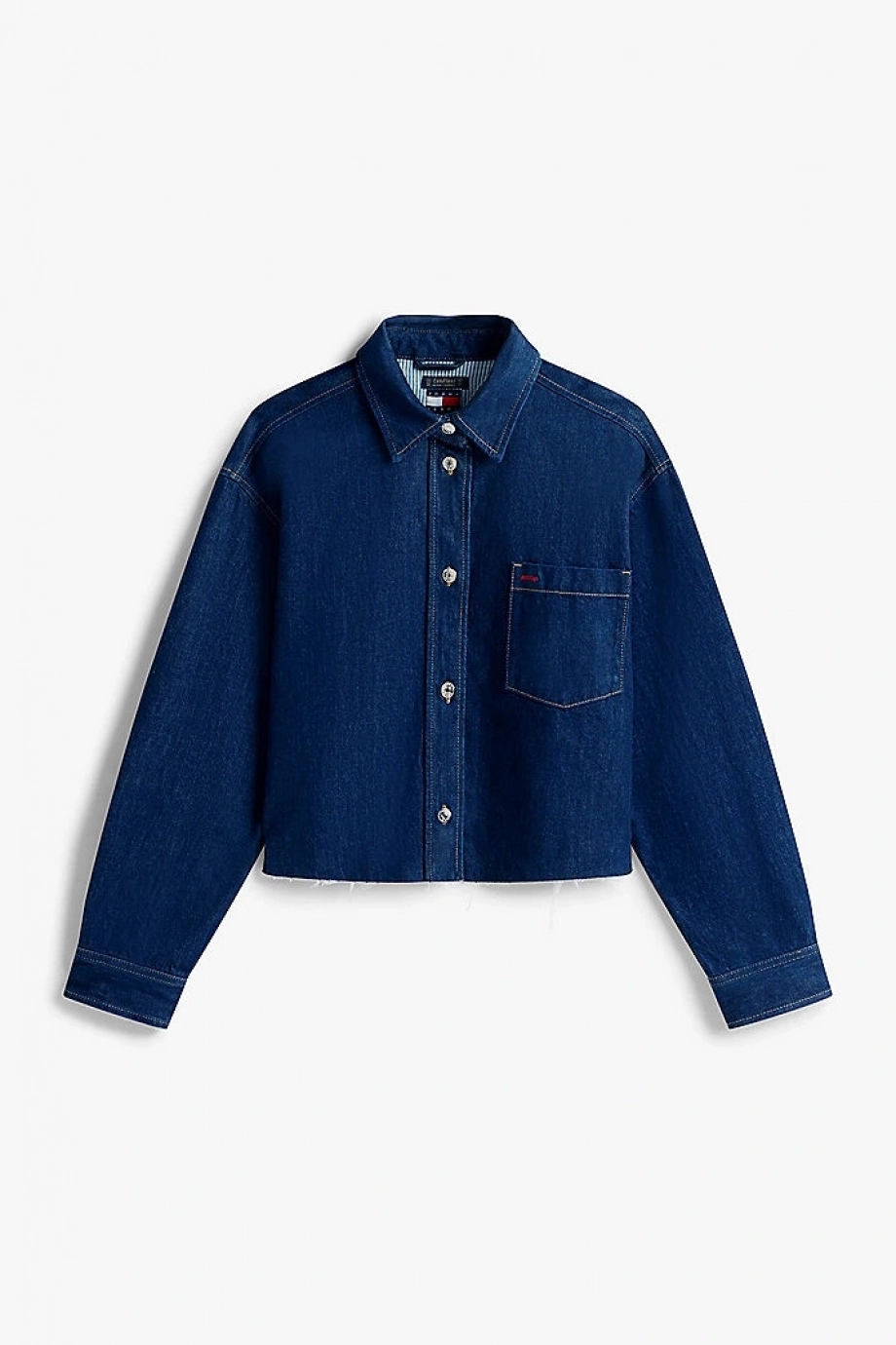 Tommy Hilfiger CRP DENIM SHIRT JCKT BI9056 Kadın  Gömlek DW0DW205671BK