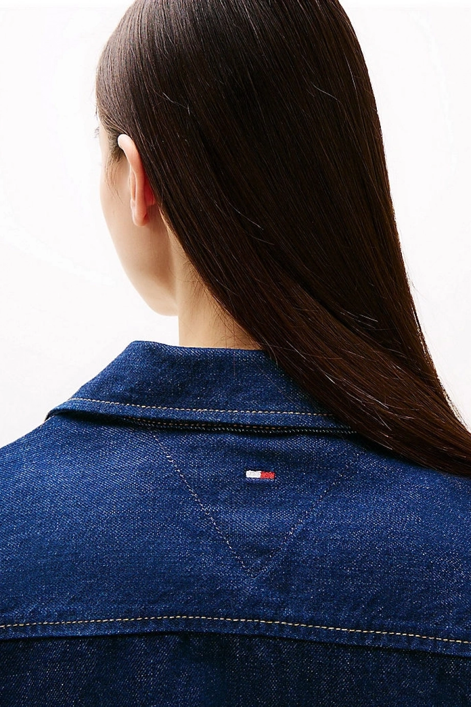 Tommy Hilfiger CRP DENIM SHIRT JCKT BI9056 Kadın  Gömlek DW0DW205671BK