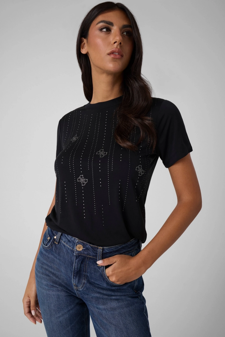 Diamond Kadın Modal Karışımlı Regular Fit T-Shirt