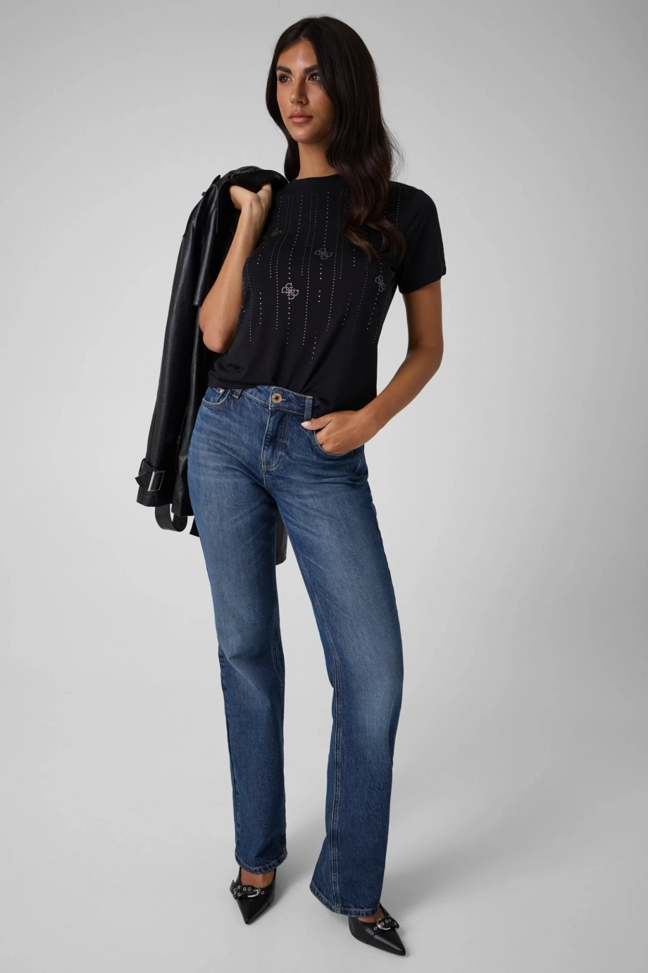 Diamond Kadın Modal Karışımlı Regular Fit T-Shirt