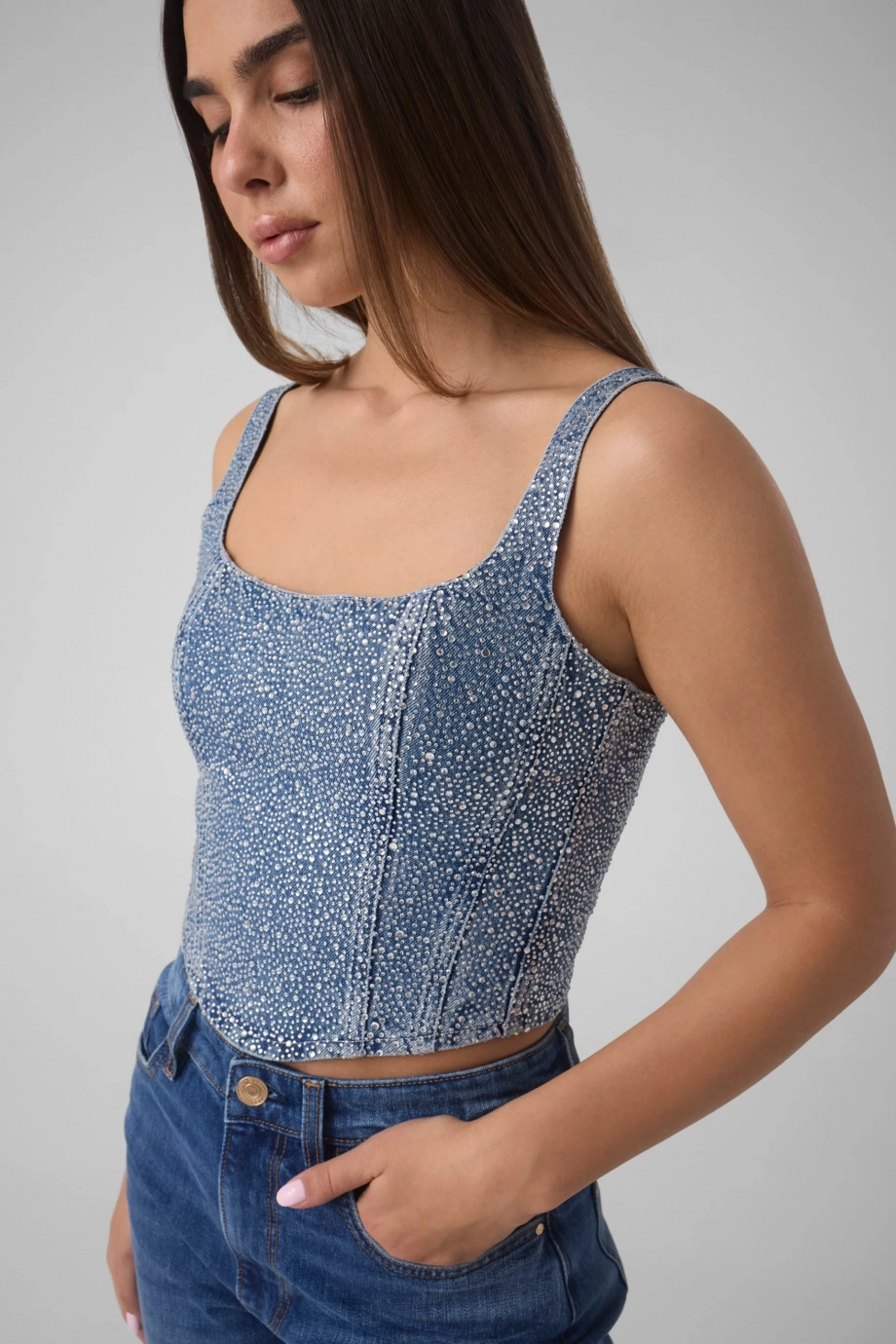 Gala Kadın Denim Büstiyer