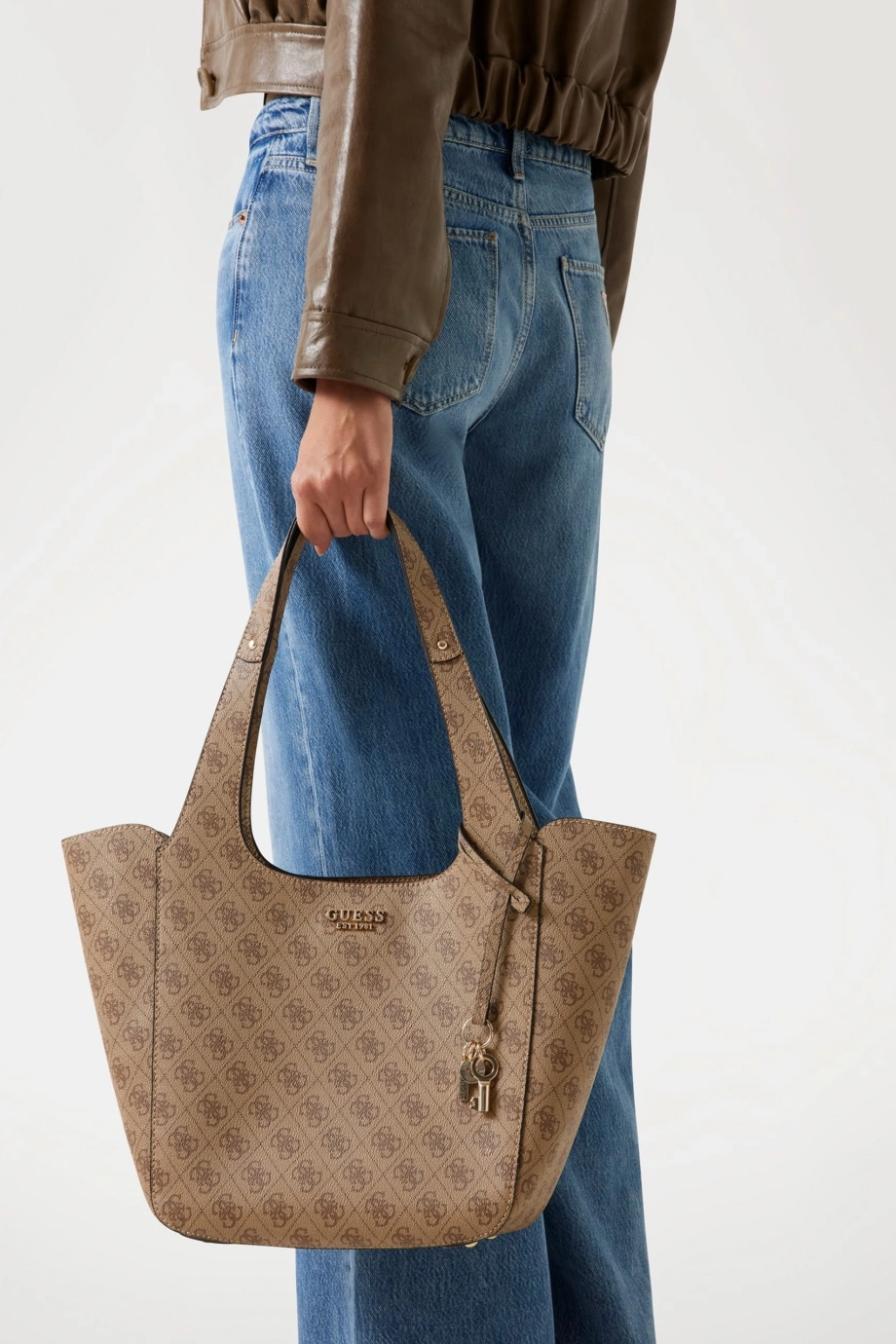Guess Access Kadın Kahverengi El Çantası HWSG7334220-LTL