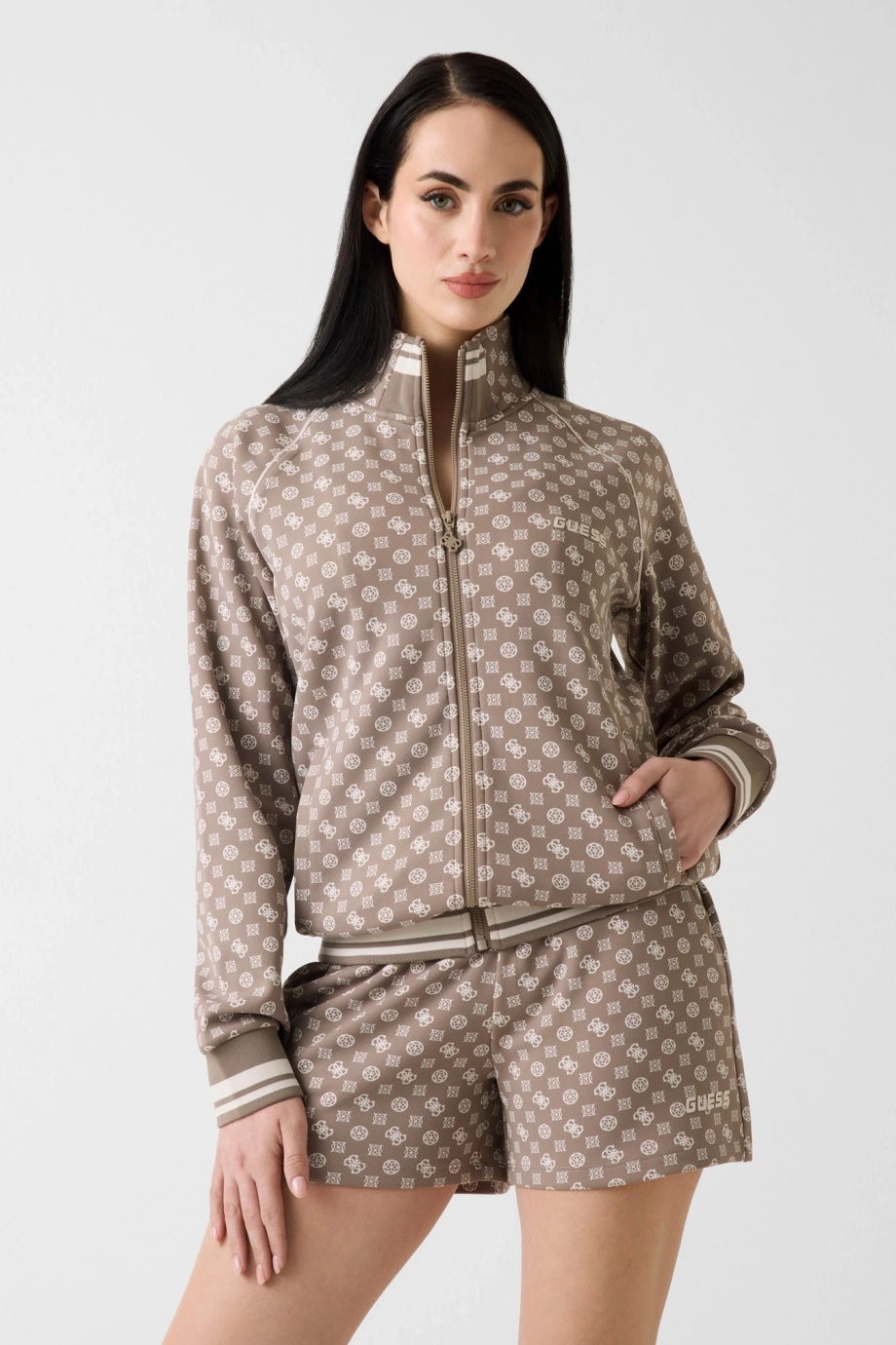 Guess Aggie Kadın Aktif Scuba Sweatshirt