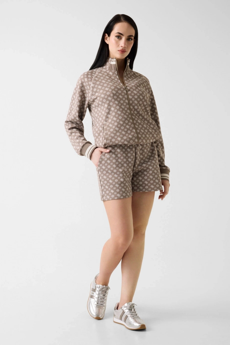 Guess Aggie Kadın Aktif Scuba Sweatshirt