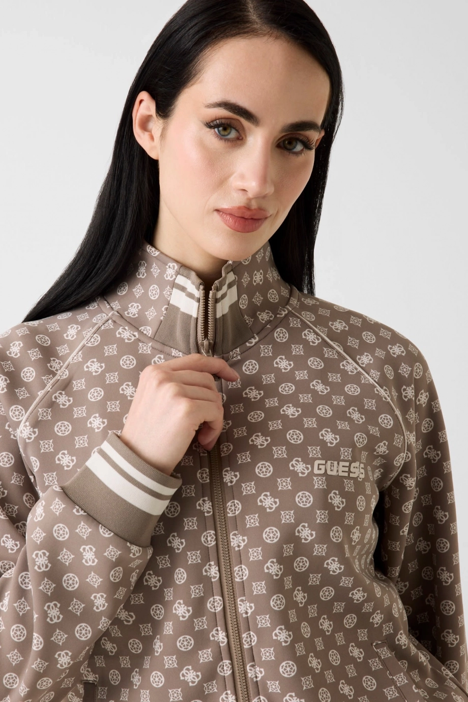 Guess Aggie Kadın Aktif Scuba Sweatshirt