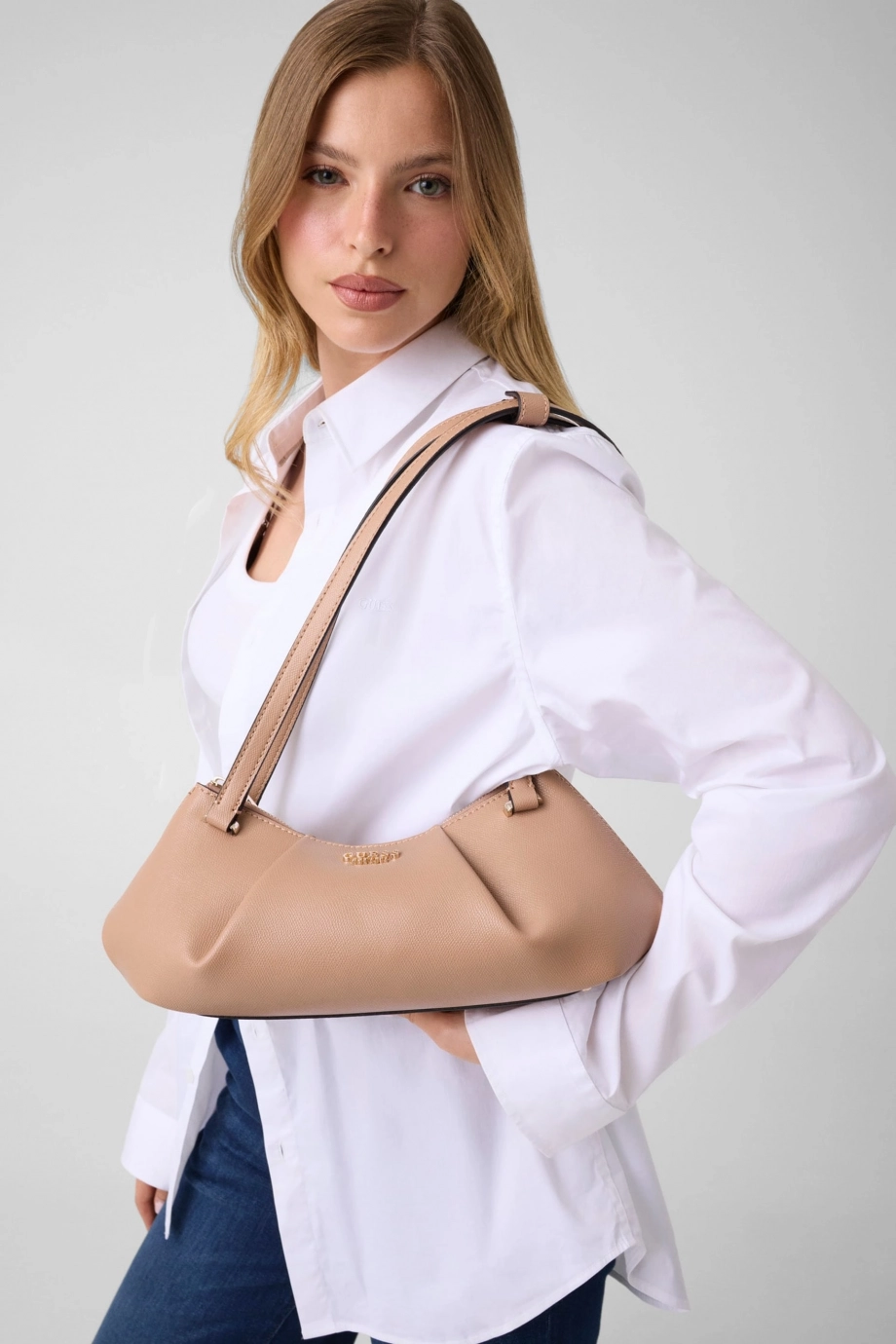 Guess Amorette Kadın Bej Omuz Çantası HWBG7898080-BEI