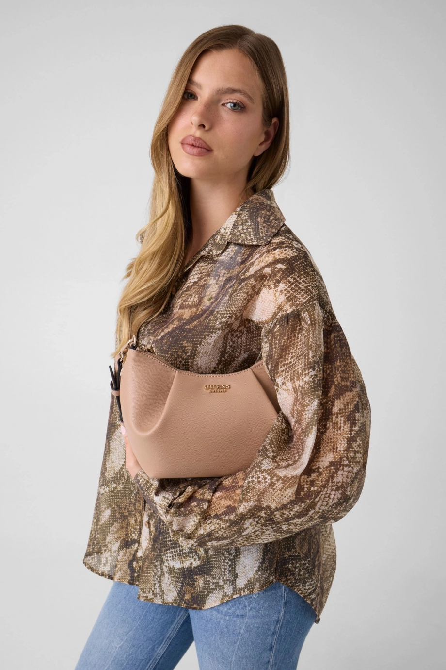 Guess Amorette Kadın Bej Omuz Çantası HWBG7898180-BEI