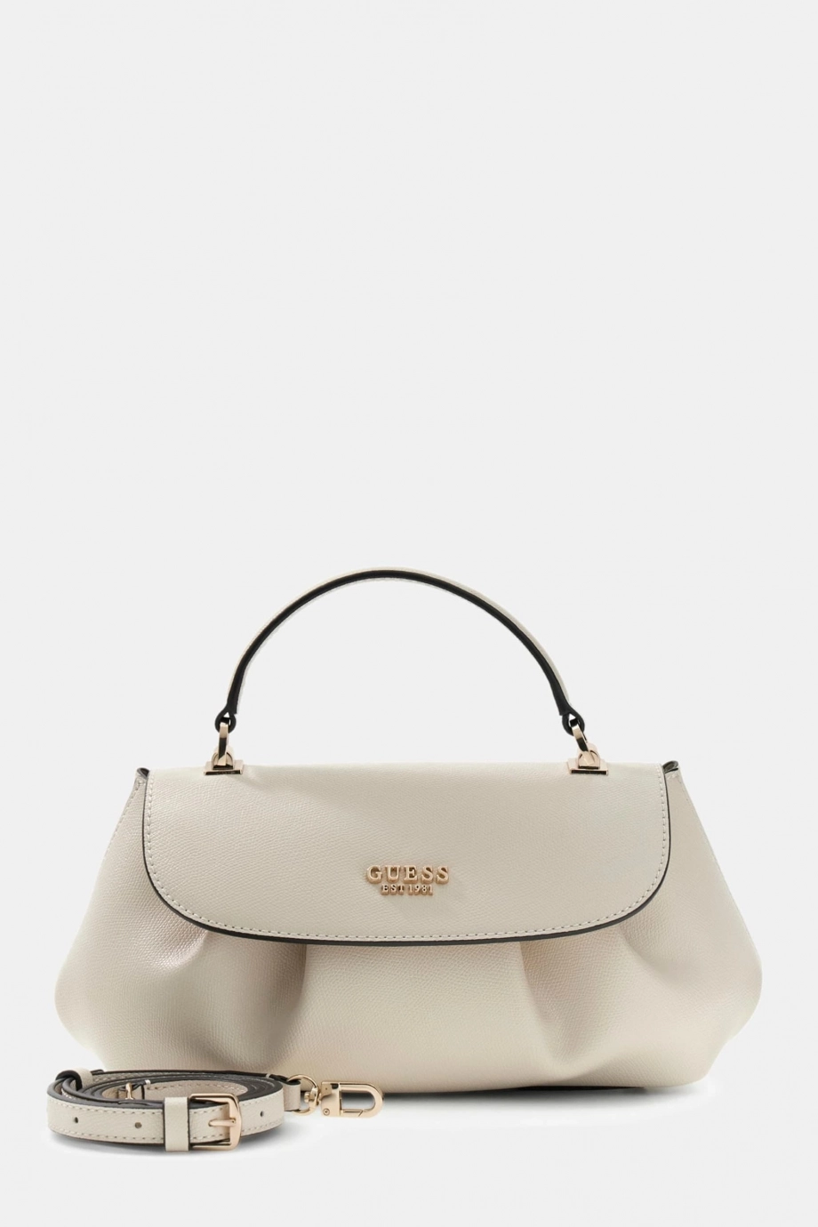 Guess Amorette Üstten Saplı Kapaklı Kadın Beyaz El Çantası HWBG7898190-OFF