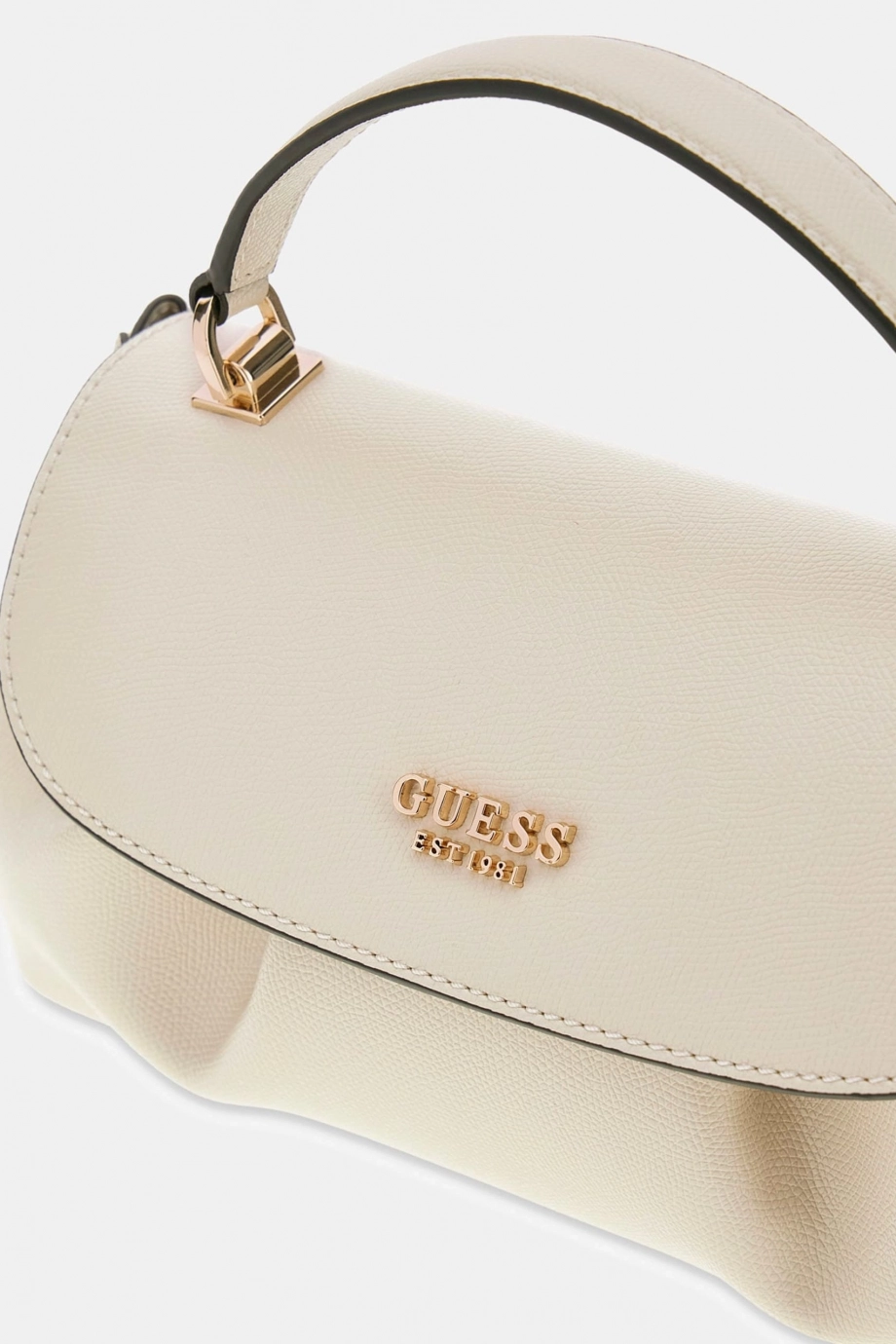 Guess Amorette Üstten Saplı Kapaklı Kadın Beyaz El Çantası HWBG7898190-OFF