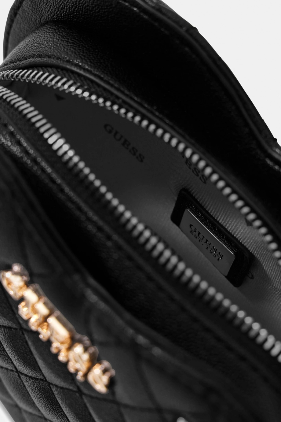 Guess Atabey Kalp Şekilli Kadın Siyah El Çanta HWQG9894770-BLA