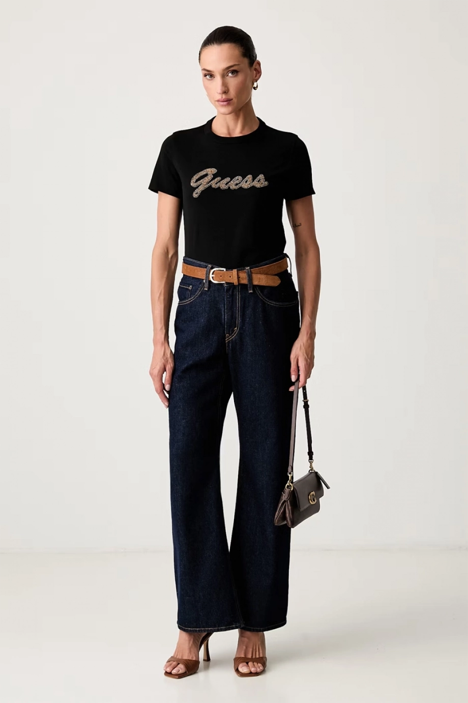 Guess Beads Kadın Regular Fit T-Shirt