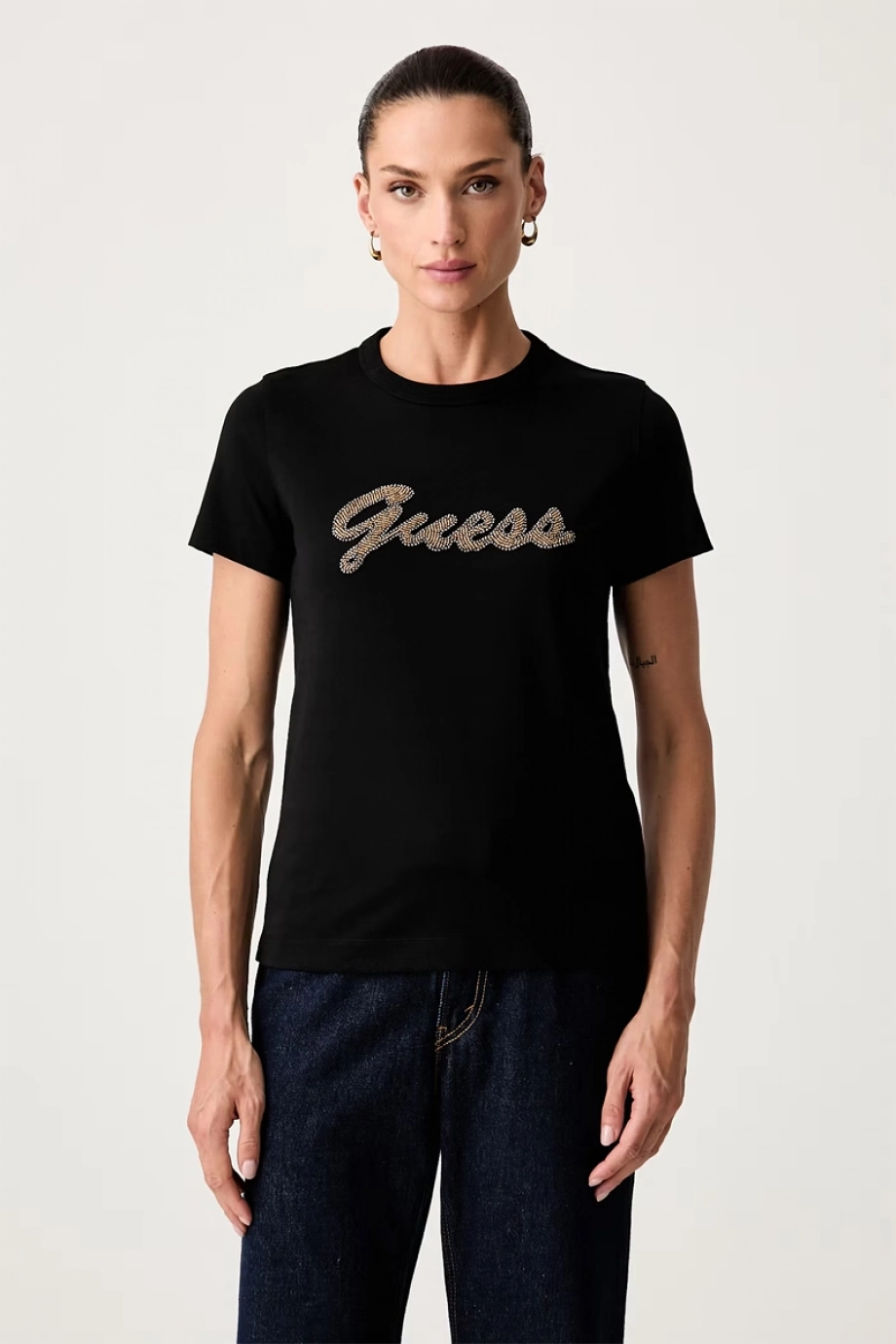 Guess Beads Kadın Regular Fit T-Shirt