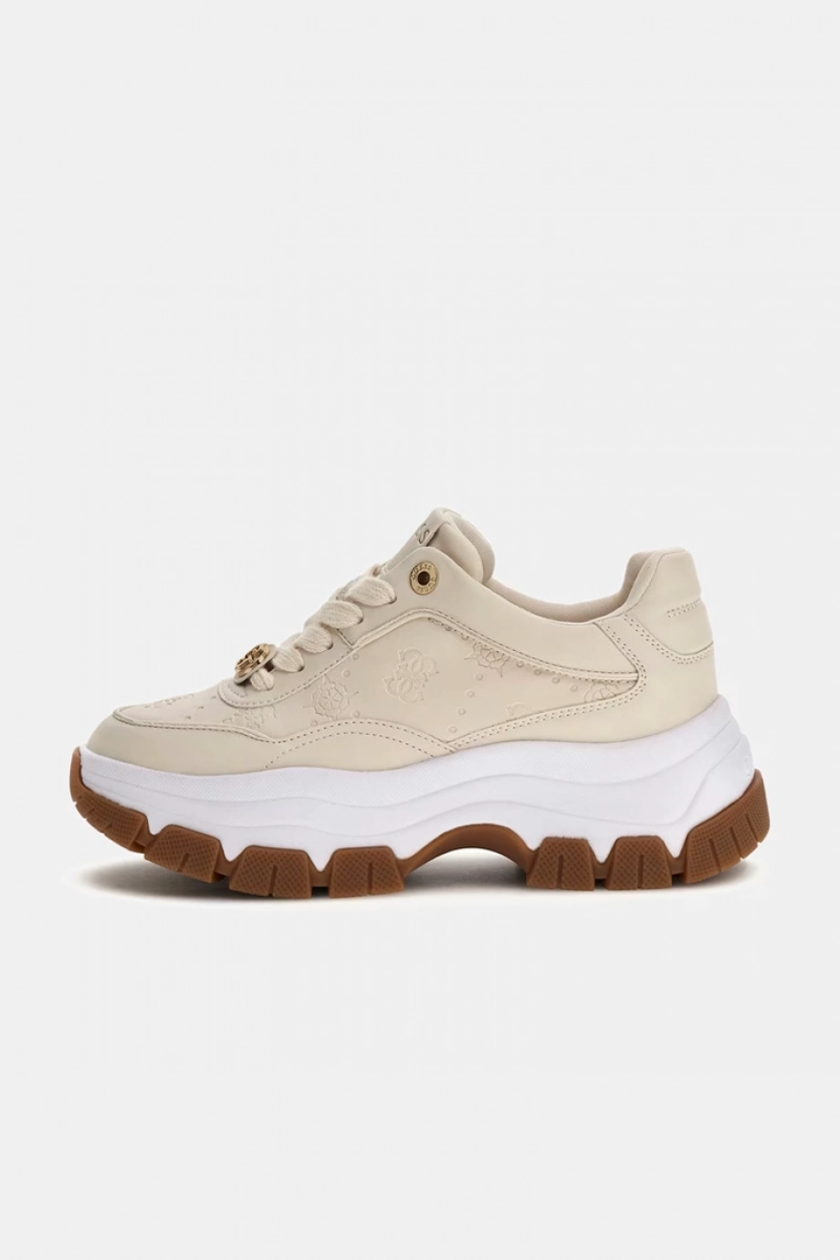 Guess Berrett2 Kadın Çok Renkli Sneaker FLFBRTPEL12-CREAM