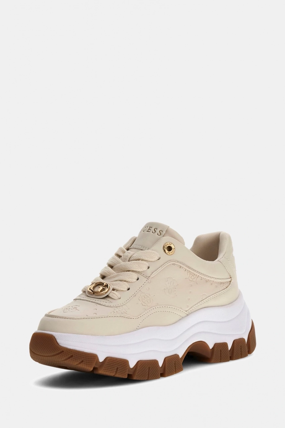 Guess Berrett2 Kadın Çok Renkli Sneaker FLFBRTPEL12-CREAM